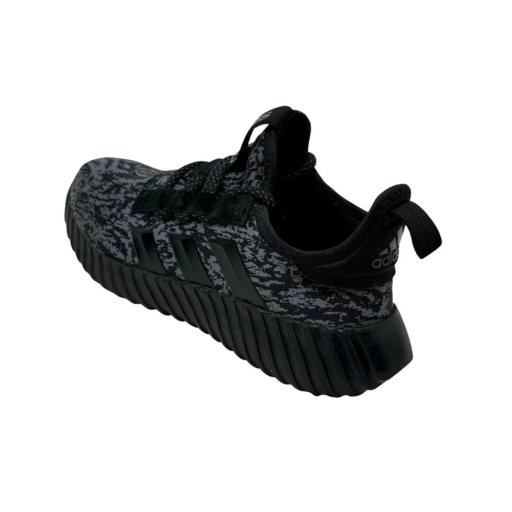 Adidas Kaptir Men's Sz 8.5 Grey Black Digital Camo Knit Running Shoes PWJ 001004